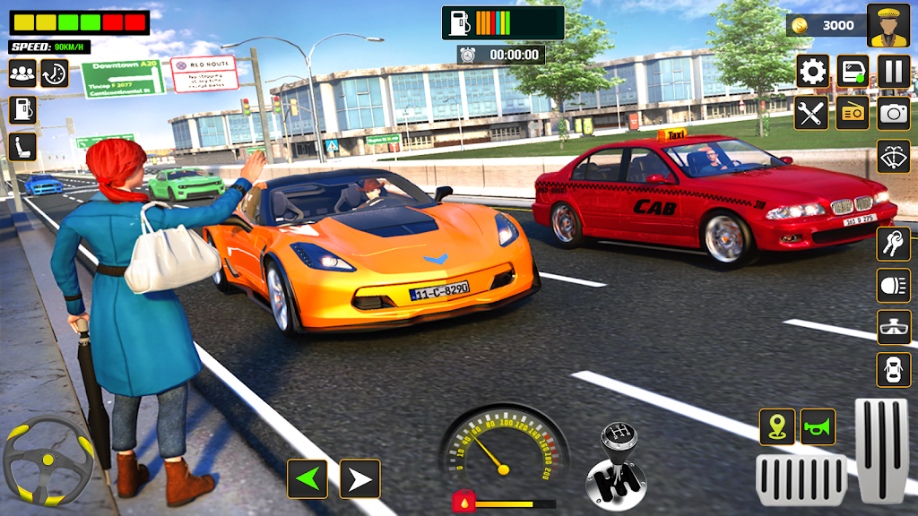 City Cab Driver Car Taxi Games Captura de tela 3