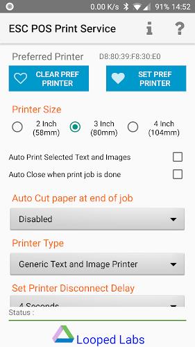 ESCPOS Bluetooth Print Service Captura de tela 0