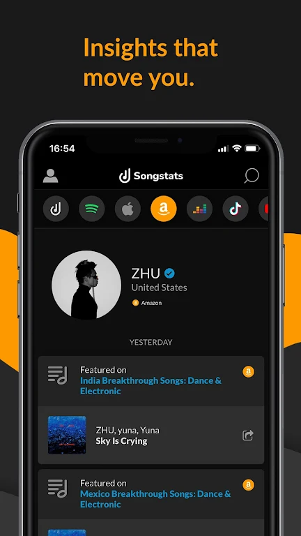 Songstats: Music Analytics Tangkapan skrin 1