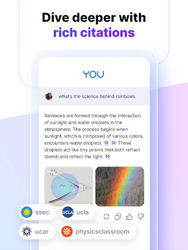 You.com AI Search and Browse Schermafbeelding 3