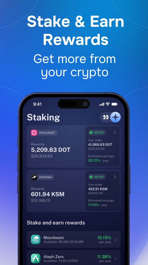 Nova Polkadot Wallet Tangkapan skrin 1