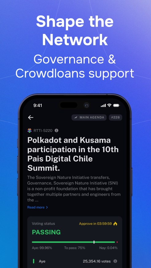 Nova Polkadot Wallet ဖန်သားပြင်ဓာတ်ပုံ 2