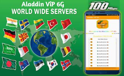 Aladdin VIP 6G-Secure Fast VPN स्क्रीनशॉट 3