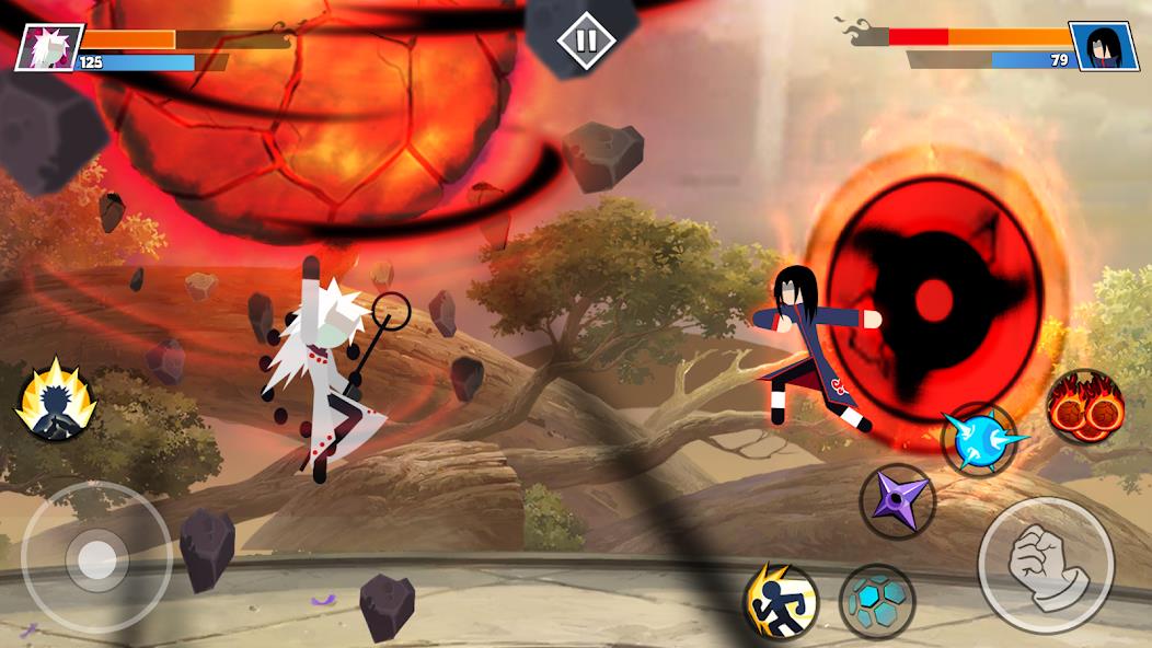 Stickman Shinobi Fighting Mod Ảnh chụp màn hình 2