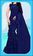 Women Fashion Ruffle Sarees Скриншот 0