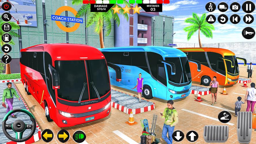 Passenger Bus Driving Games 3D Ảnh chụp màn hình 1