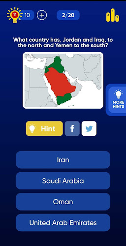 Schermata Geo Quiz: World Geography, Map 3