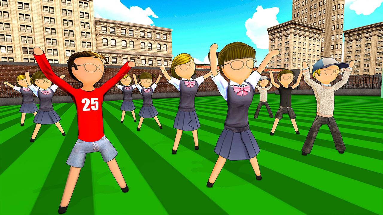 Stickman High School Girl Game Скриншот 2