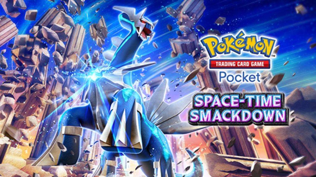Dialga in Pokémon TCG Pocket im Rahmen eines Artikels zum Abschluss von Raumzeit-Smackdown-Geheimmissionen vorgestellt
