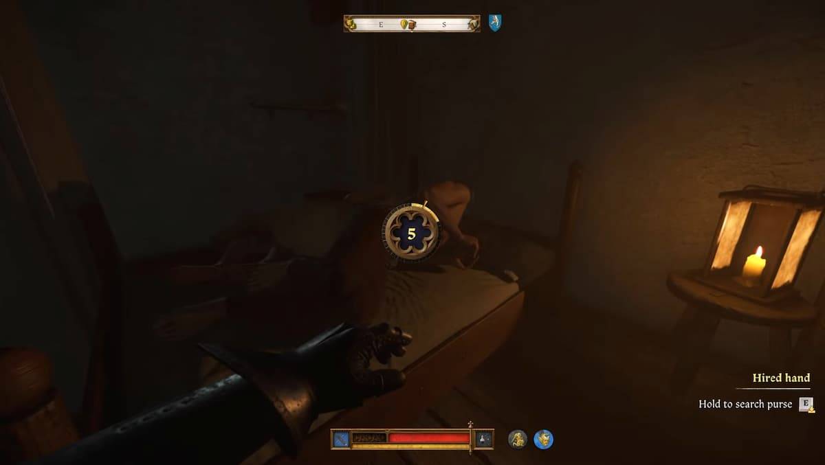 Image: Hired Hand asleep in the inn