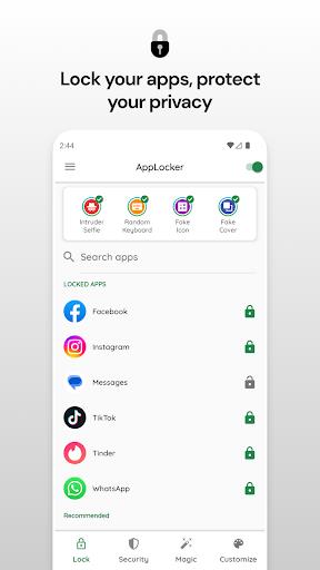 AI Locker: Hide & Lock any App ภาพหน้าจอ 0