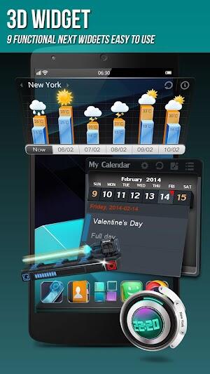 Next Launcher 3D Shell 高級 apk