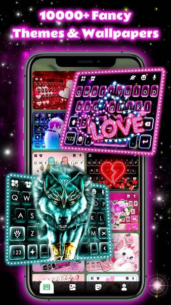 Schermata Neon Love Theme 2