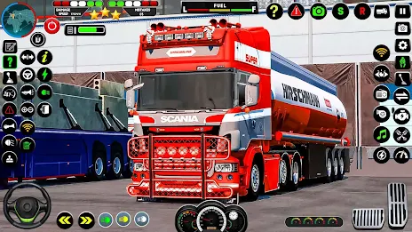 US Oil Tanker Truck Drive Sim स्क्रीनशॉट 1