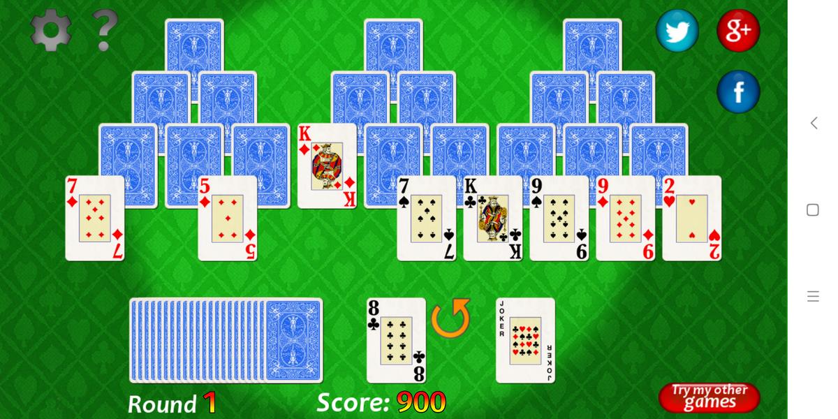 Vegas Solitaire TriPeaks Скриншот 2