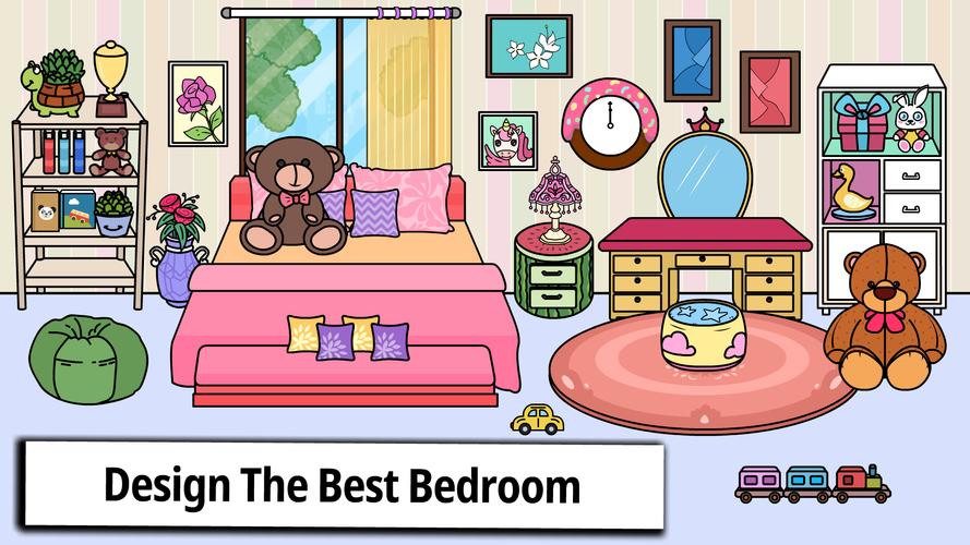 Tizi Home Room Decoration Game स्क्रीनशॉट 1