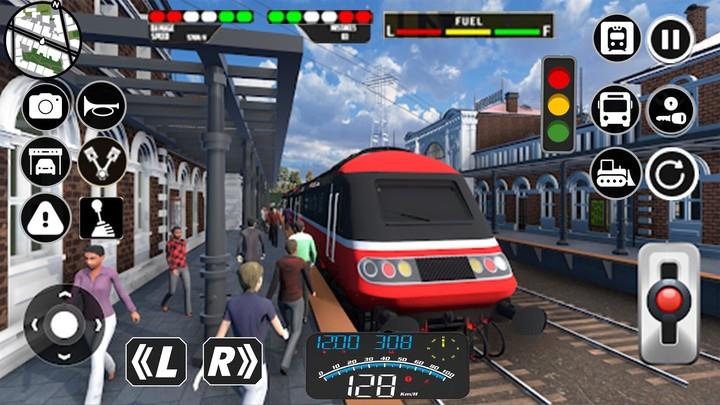 Indian Train Racing Games ဖန်သားပြင်ဓာတ်ပုံ 0