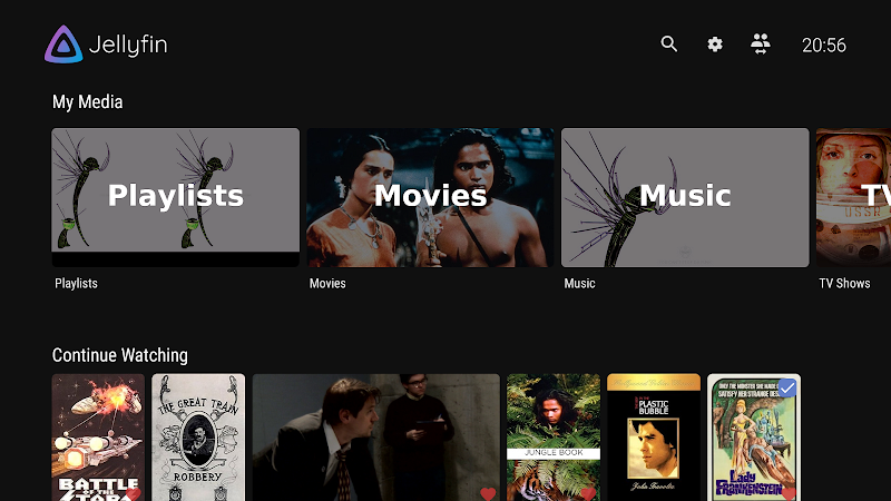 Jellyfin for Android TV Tangkapan skrin 0