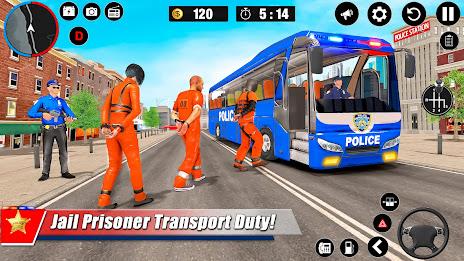 Police Bus Simulator Bus Games Captura de pantalla 1