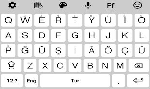 Turkish Language keyboard 202 ภาพหน้าจอ 0