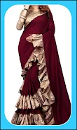 Women Fashion Ruffle Sarees Captura de pantalla 1