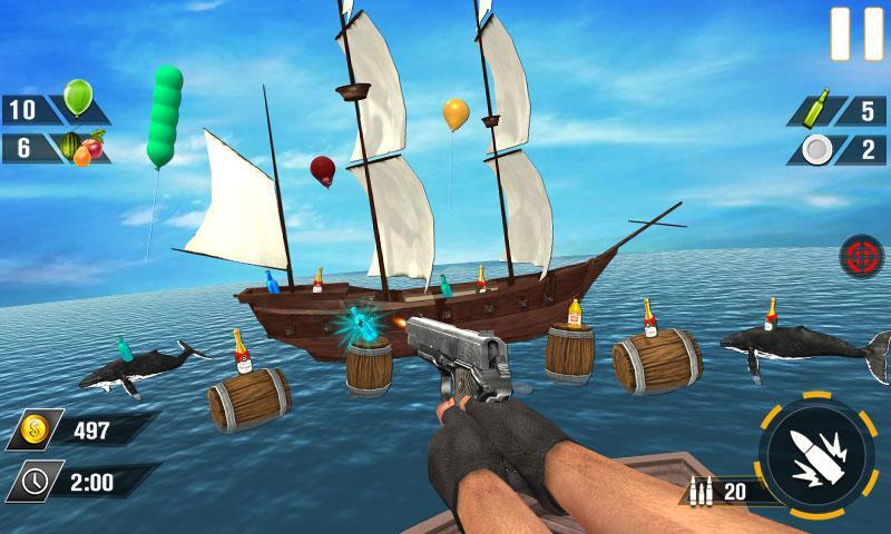 Bottle Gun Shooter Game Скриншот 2