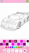 Car coloring games - Color car Captura de tela 3