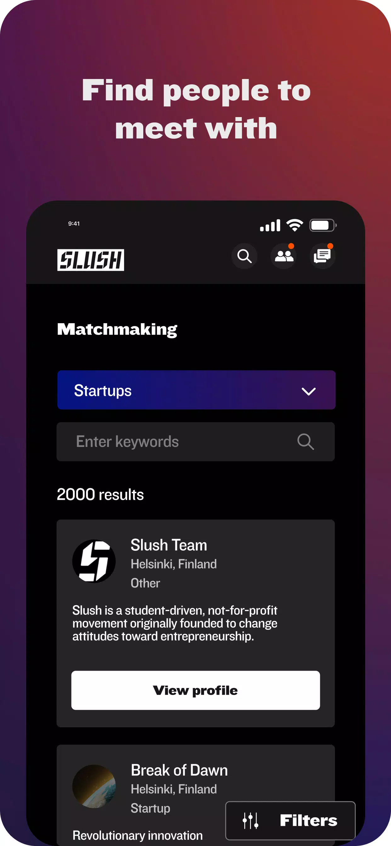 Slush App スクリーンショット 1