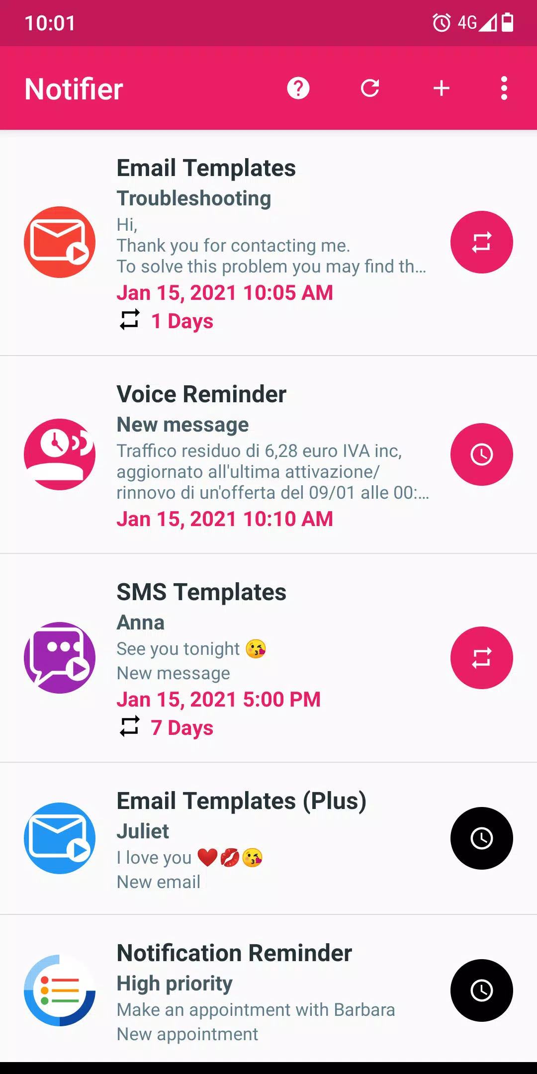 Fake Notifications Capture d'écran 0