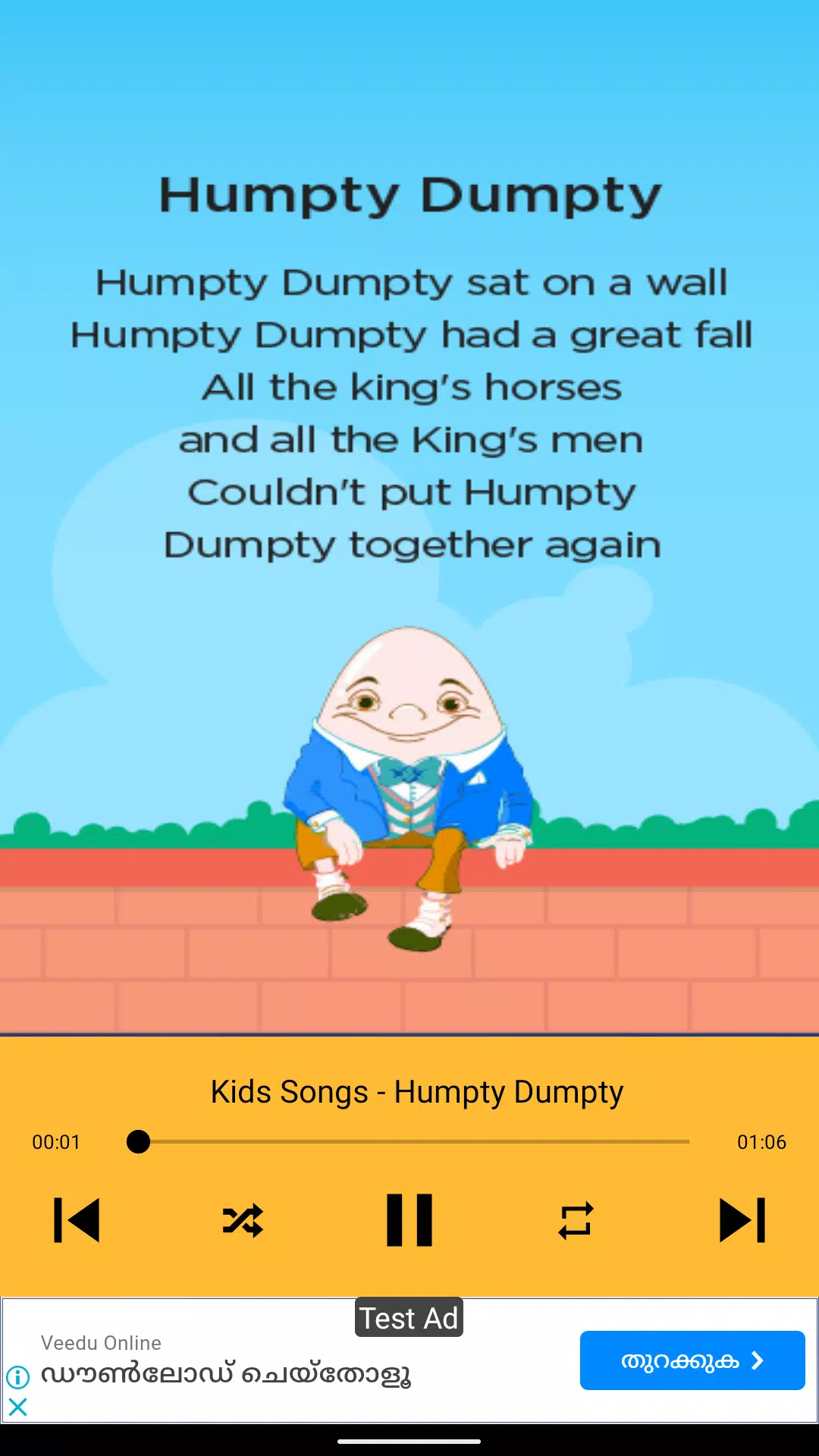 Kids Songs Offline App Screenshot 2