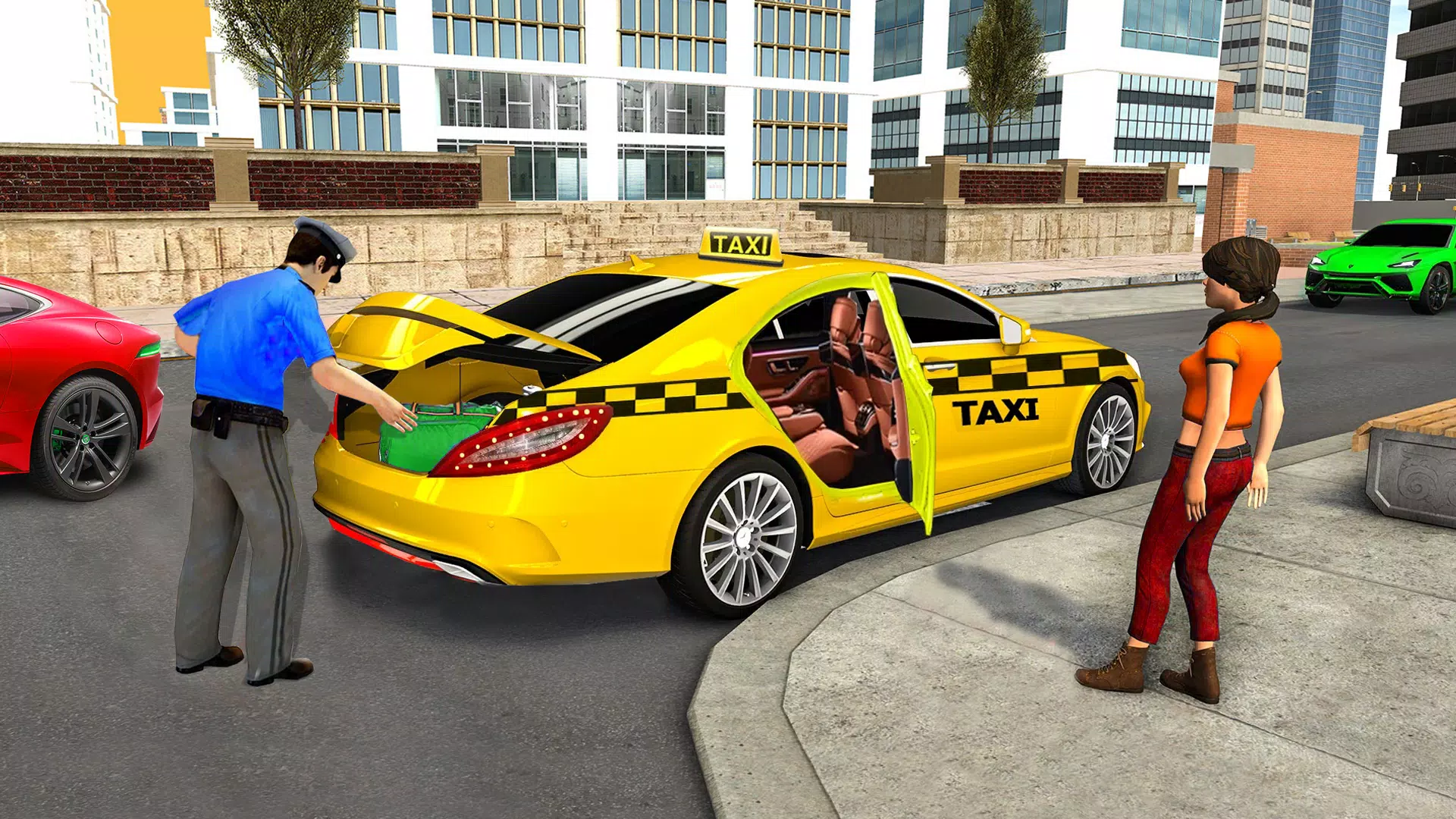 City Taxi Games-Taxi Car Games Tangkapan skrin 1