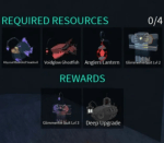 Image showing requirements to upgrade the Glimmerfin Suit to level 3