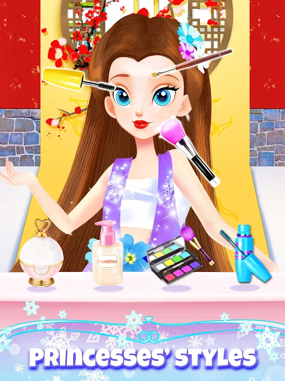 Schermata Princess Games: Makeup Games 3