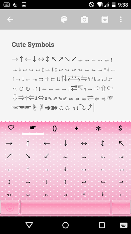 Cute Symbols - Emoji Keyboard♤ Schermafbeelding 0