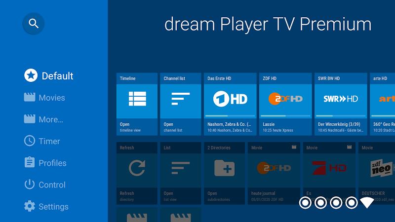 Schermata dream Player for Android TV 1