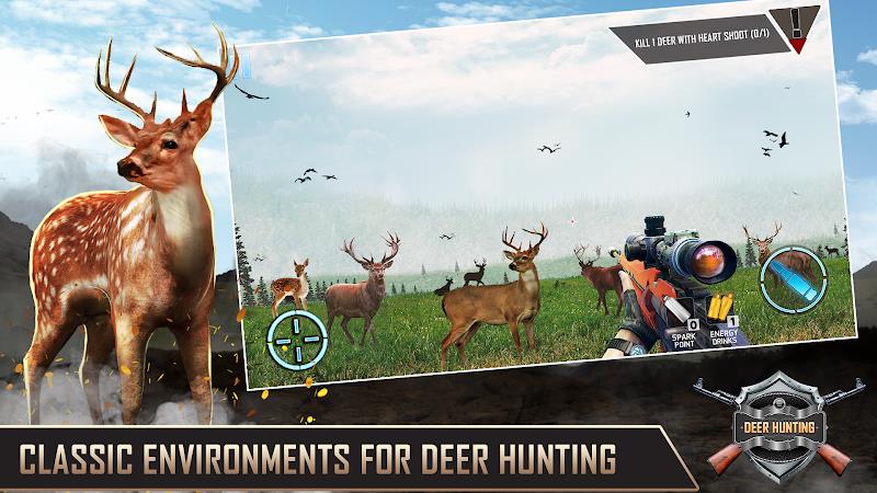 Deer Hunting Simulator Games Schermafbeelding 2