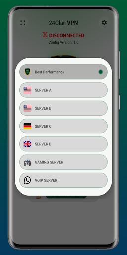 24clan VPN Lite SSH Gaming VPN Screenshot 3