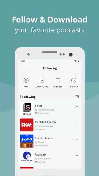 Podcast Player-Podbean Captura de pantalla 3