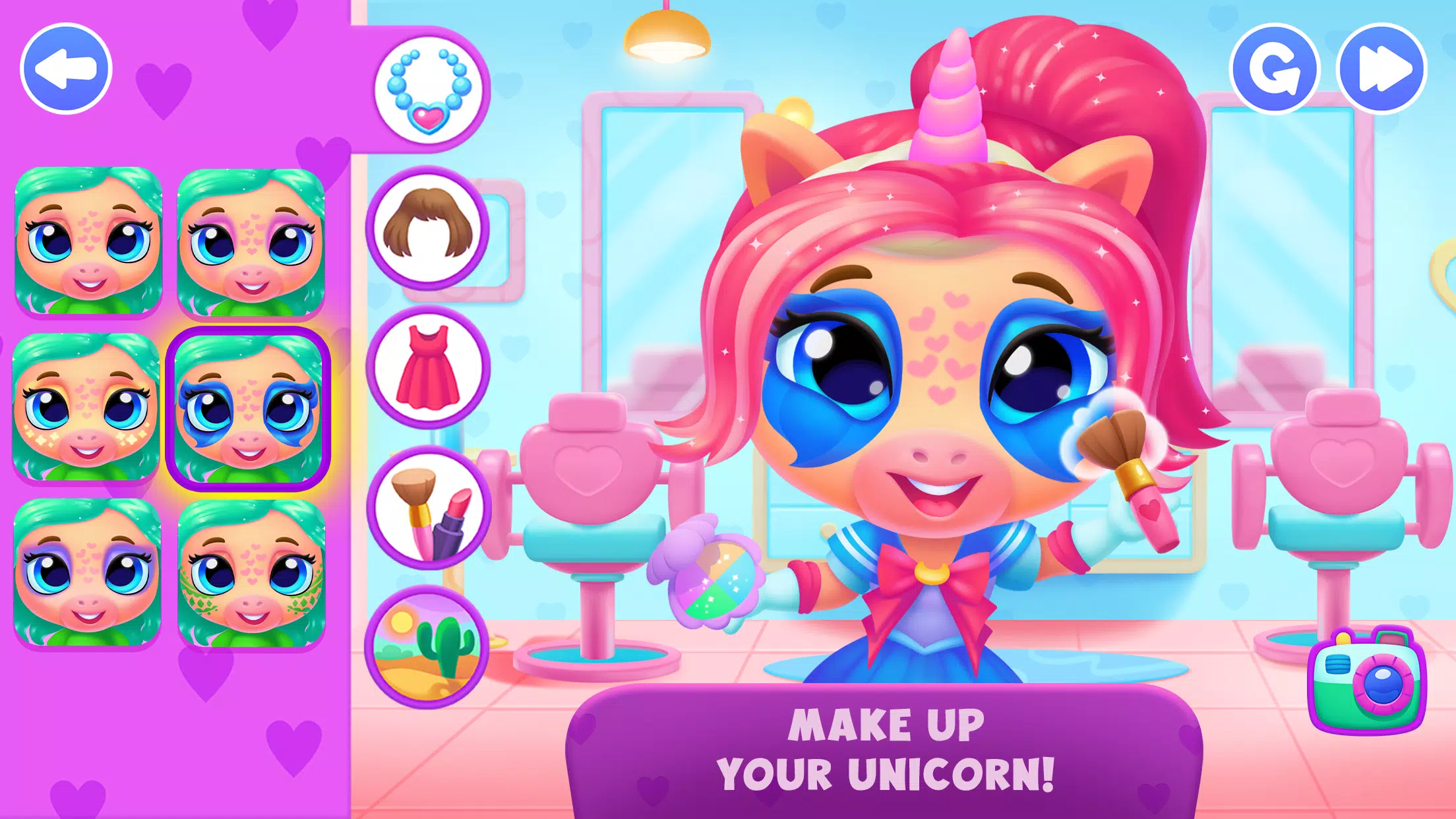 Unicorn Dress up games kids Ekran Görüntüsü 3