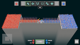 Blocky Ragdoll Battle Tangkapan skrin 1