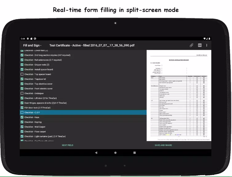 Fill and Sign PDF Forms ဖန်သားပြင်ဓာတ်ပုံ 2