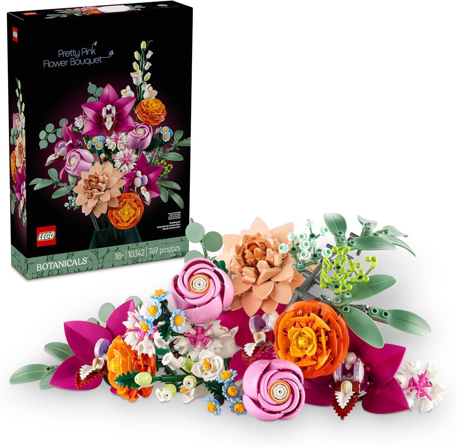 Мы строили Lego Pretty Pink Bouquet, идеальный сюрприз на День святого Валентина