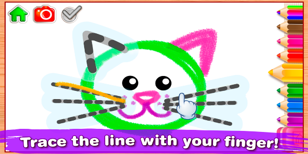 Bini Drawing for Kids Games ภาพหน้าจอ 2