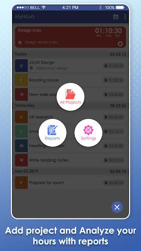 MyHours : Track Your Hours, Ti স্ক্রিনশট 2