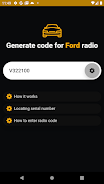 Ford radio code generator Zrzut ekranu 2