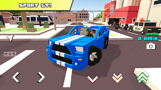 Blocky Car Racer - racing game Captura de pantalla 0