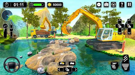 Heavy Sand Excavator 3D Sim Schermafbeelding 1