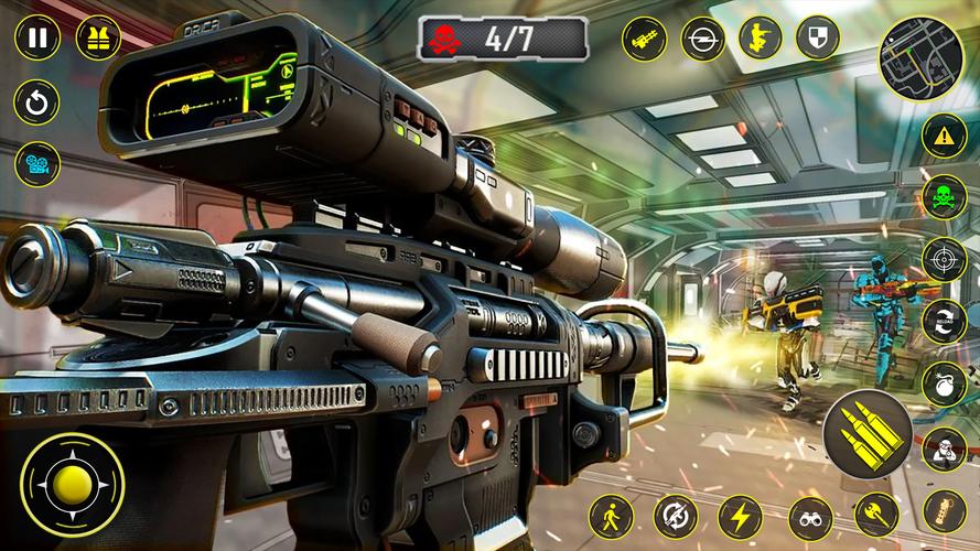 Robot Shooting Game Ảnh chụp màn hình 0