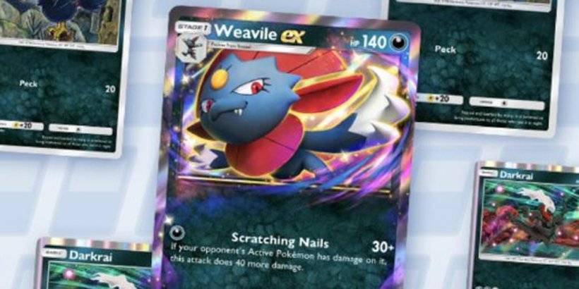 Pokemon TCG Pocket的最新爆發活動中突出顯示了黑暗型卡片