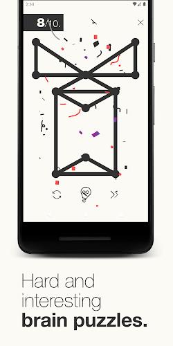 1Line & dots. Puzzle game. Ekran Görüntüsü 2